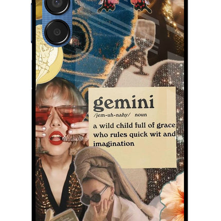 Gemini Zodiac Samsung M15 5G Glass Case