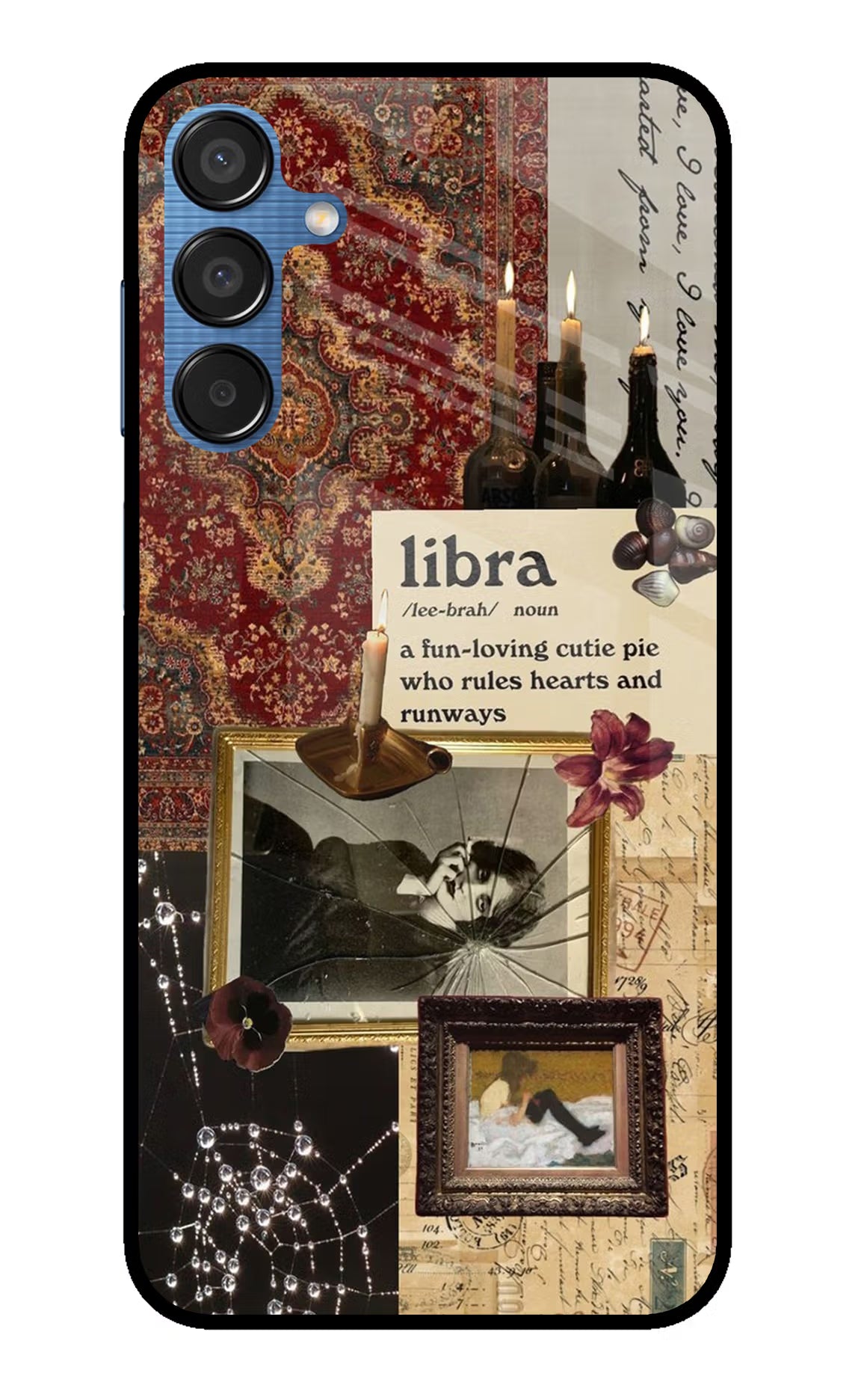 Libra Zodiac Samsung M15 5G Glass Case Back Cover by Casekaro