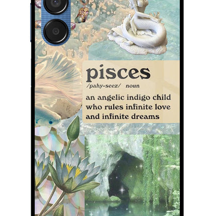 Pisces Zodiac Samsung M15 5G Glass Case