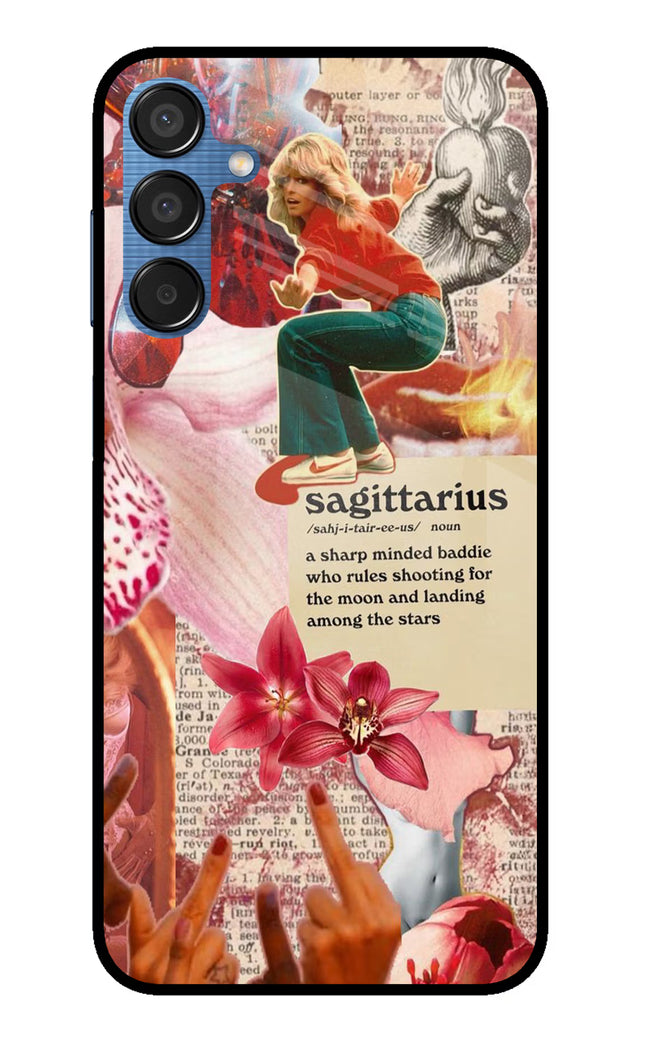 Sagittarius Zodiac Samsung M15 5G Glass Case