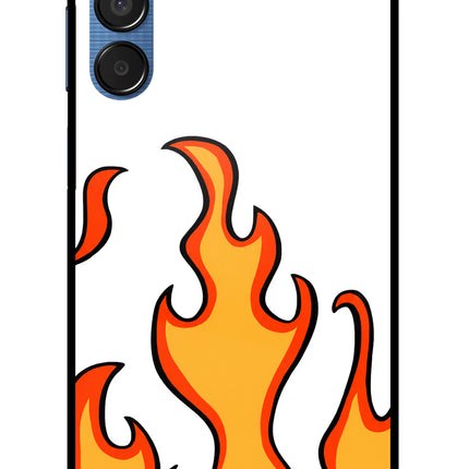 Fired Up – White Samsung M15 5G Glass Case