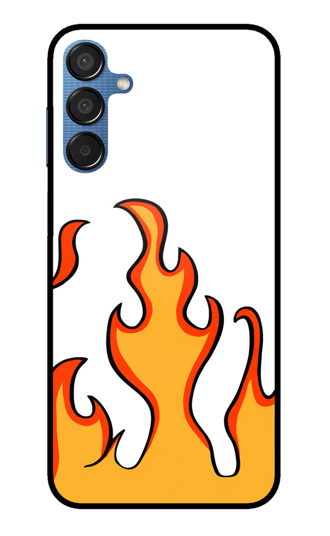 Fired Up – White Samsung M15 5G Glass Case