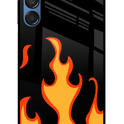 Fired Up – Black Samsung M15 5G Glass Case