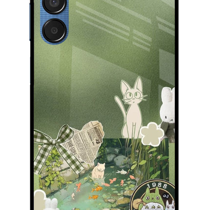 Aesthetic anime Samsung M15 5G Glass Case