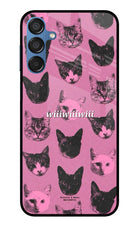 Pink Cats Samsung M15 5G Glass Case