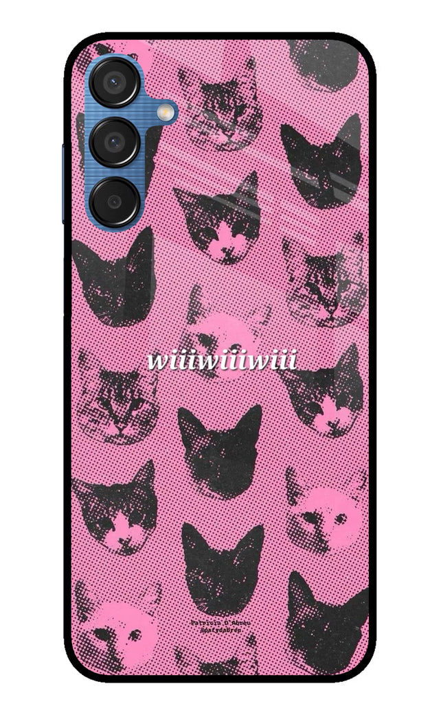 Pink Cats Samsung M15 5G Glass Case