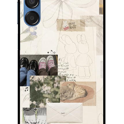 Soft Aesthetic Samsung M15 5G Glass Case
