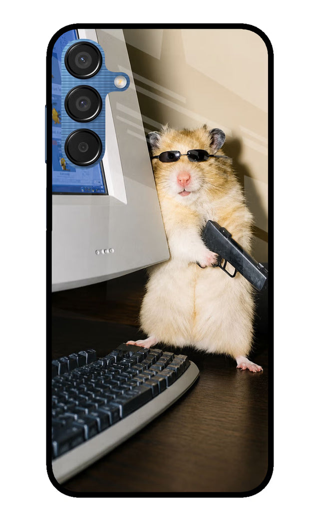 Hacker Hamster Samsung M15 5G Glass Case