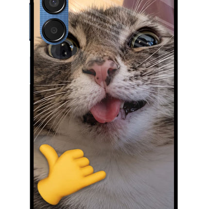 Silly Cat Call Samsung M15 5G Glass Case