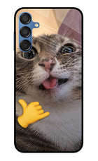 Silly Cat Call Samsung M15 5G Glass Case