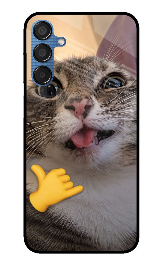 Silly Cat Call Samsung M15 5G Glass Case