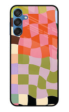 Wavy Grid Samsung M15 5G Glass Case