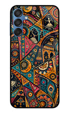 Folk Print Samsung M15 5G Glass Case