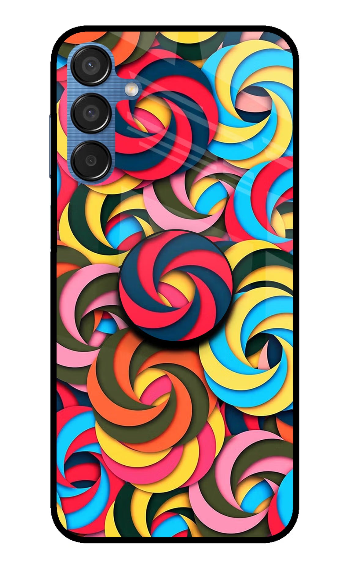 Spiral Pattern Samsung M15 5G Pop Case by Casekaro