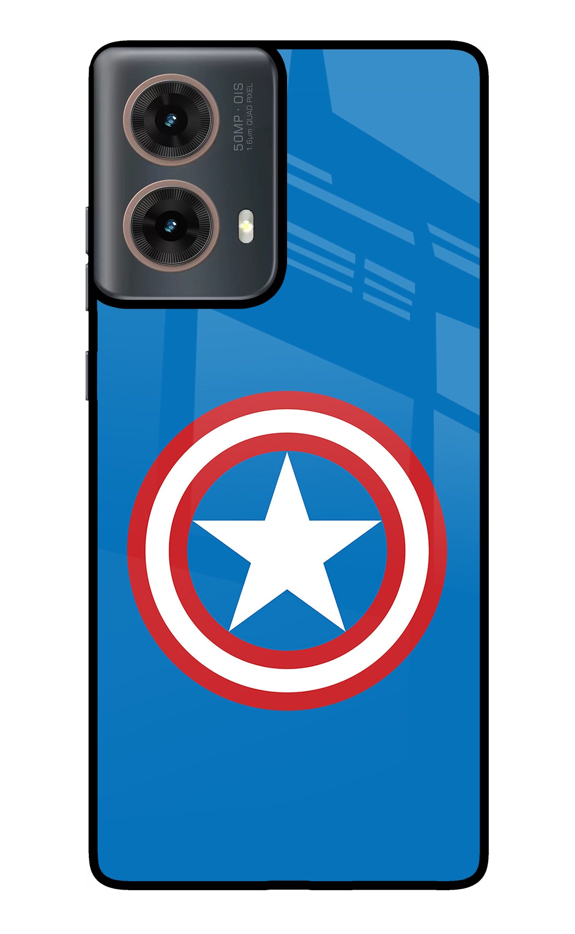 Captain America Logo Motorola G85 Glass Case