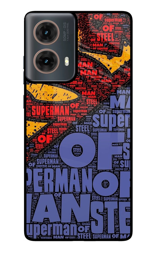 Superman Motorola G85 Glass Case