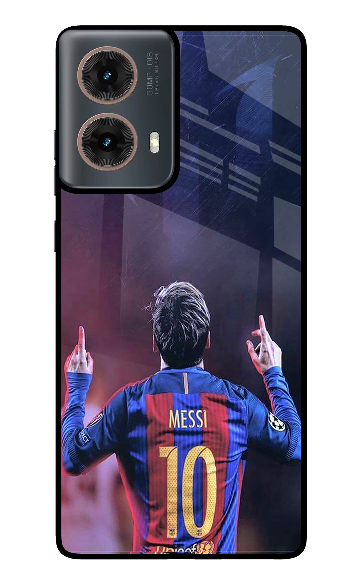 Messi Motorola G85 Glass Case