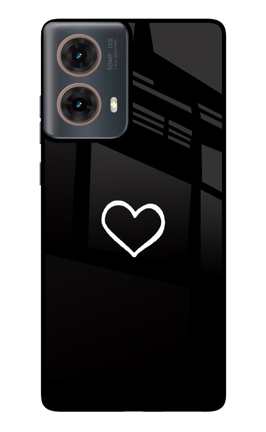 Heart Motorola G85 Back Cover, Metal case