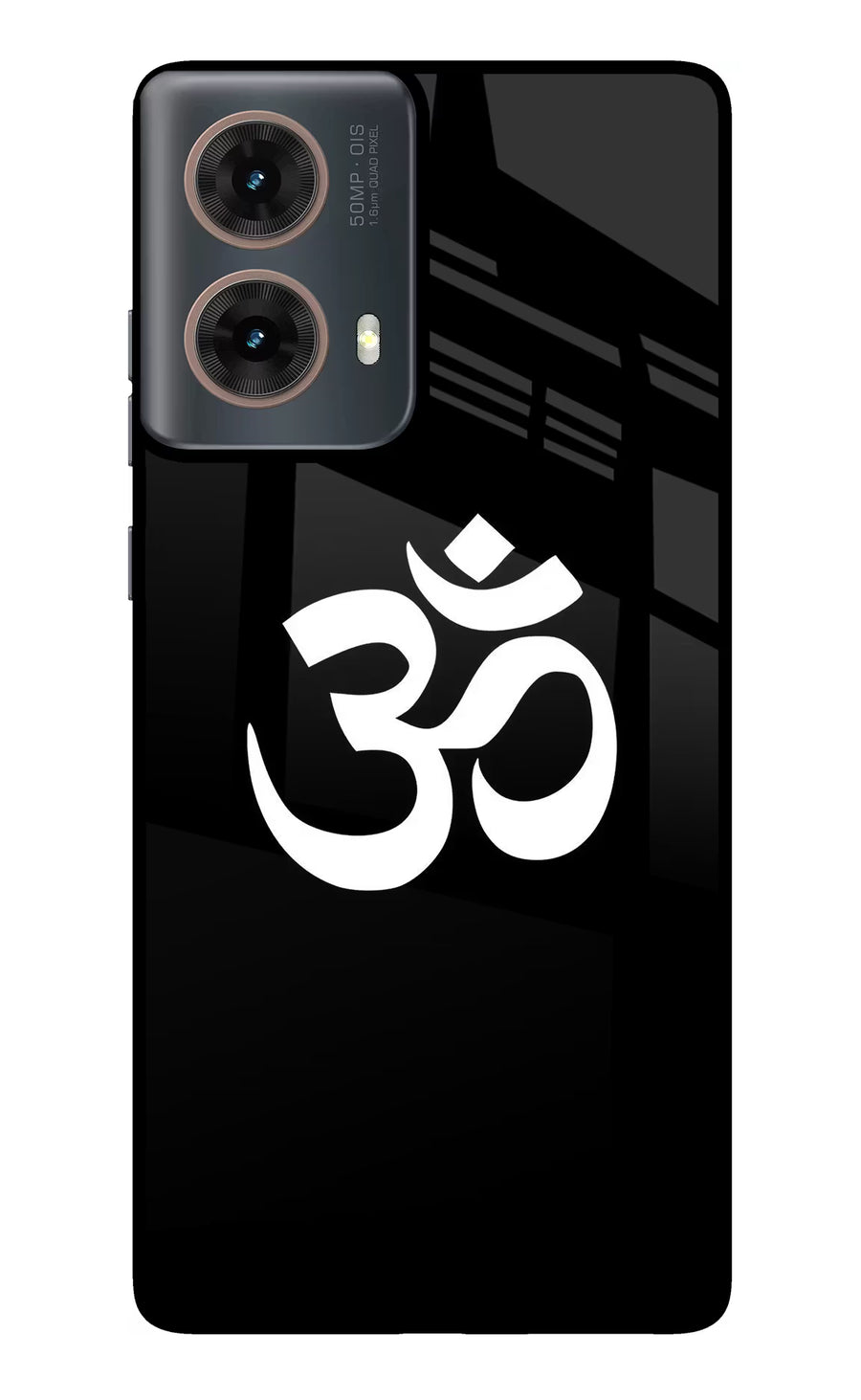 Om Motorola G85 Back Cover, Metal case