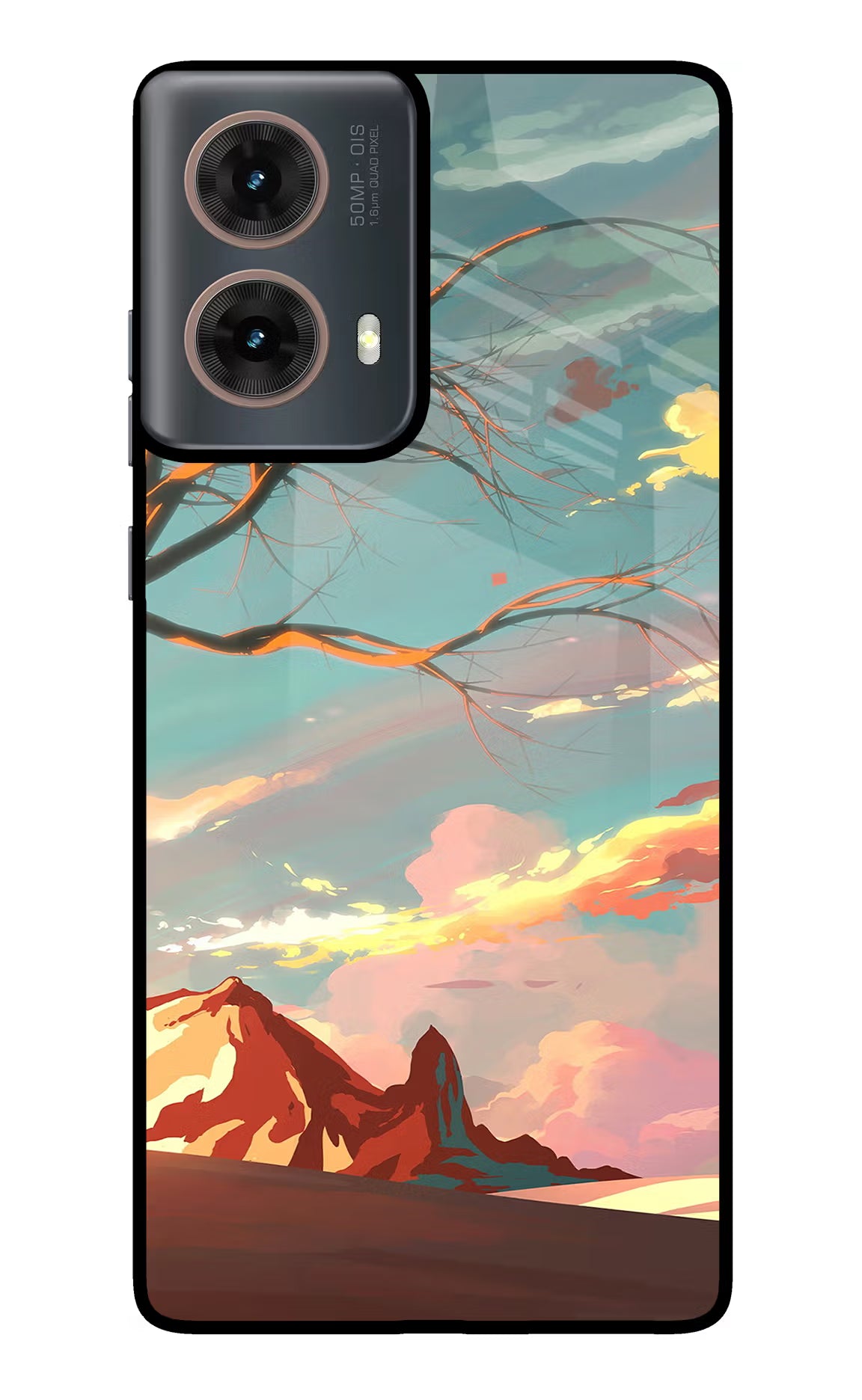 Scenery Motorola G85 Glass Case Back Cover by Casekaro