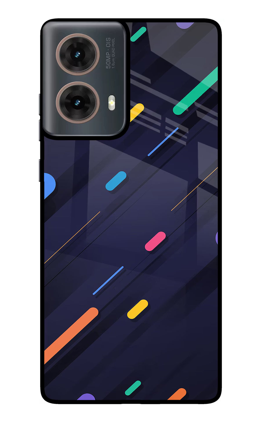 Abstract Design Motorola G85 Back Cover, Metal case