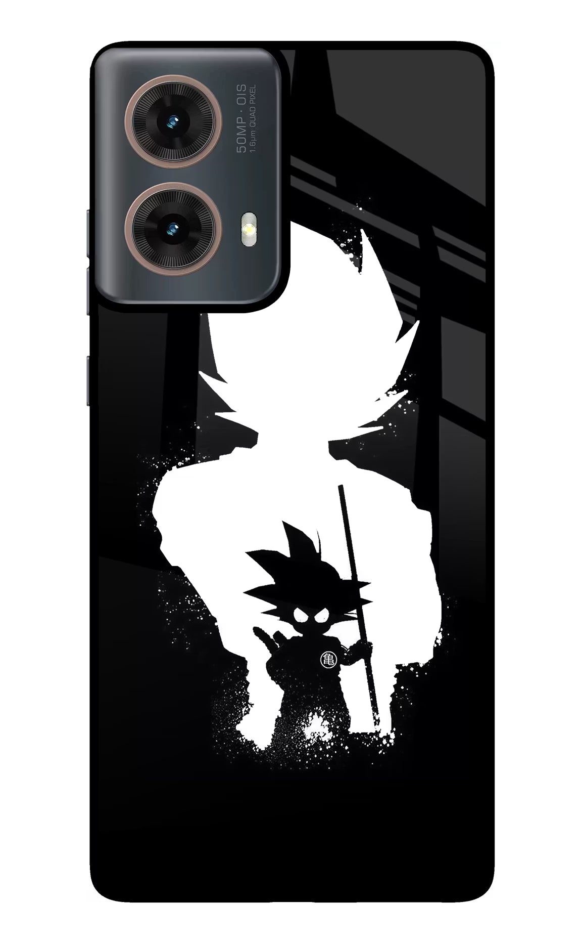 Goku Shadow Motorola G85 Glass Case Back Cover by Casekaro