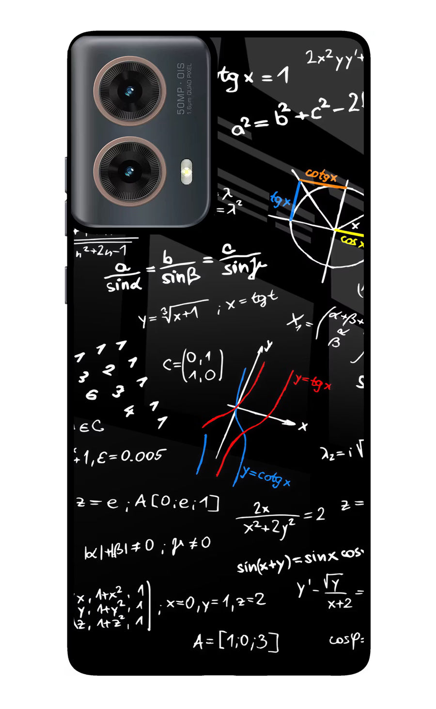 Mathematics Formula Motorola G85 Back Cover, Metal case