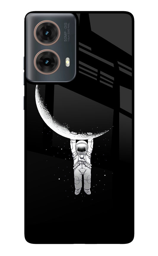 Moon Space Motorola G85 Glass Case