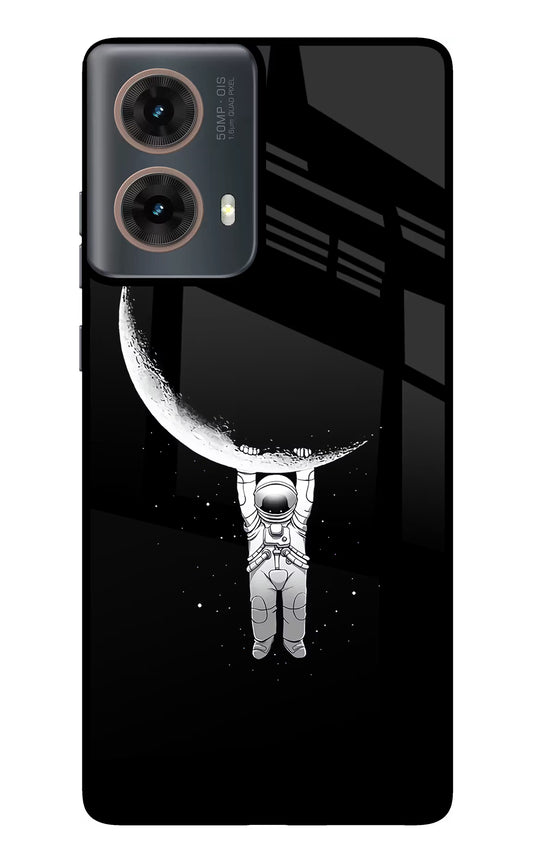 Moon Space Motorola G85 Glass Case