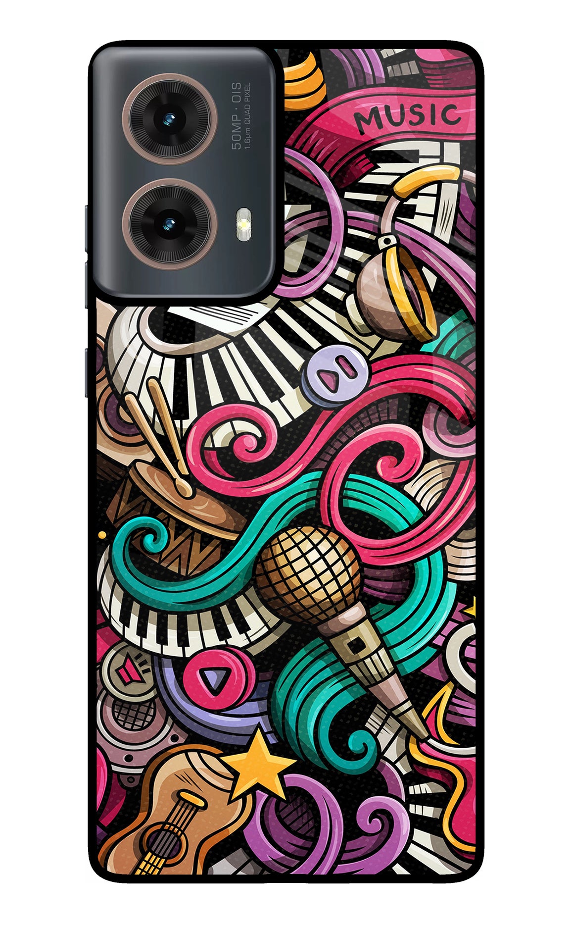 Music Abstract Motorola G85 Back Cover