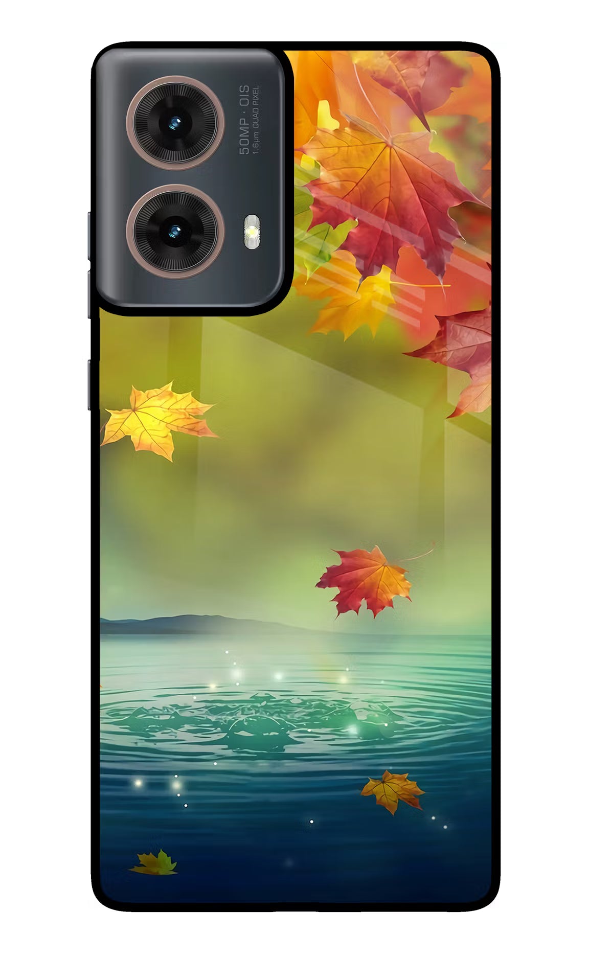 Flowers Motorola G85 Glass Case Back Cover by Casekaro