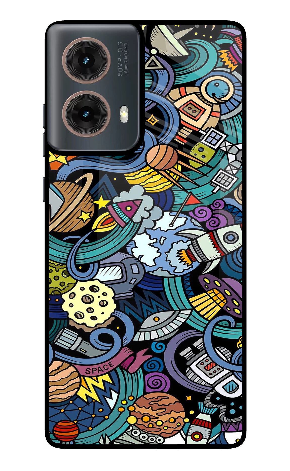 Space Abstract Motorola G85 Back Cover