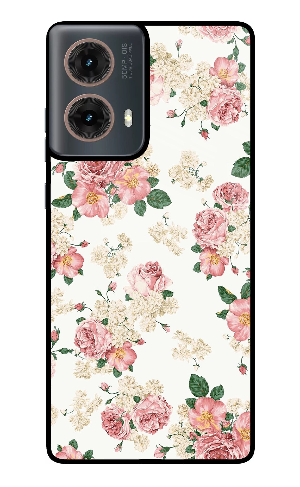 Flowers Motorola G85 Glass Case