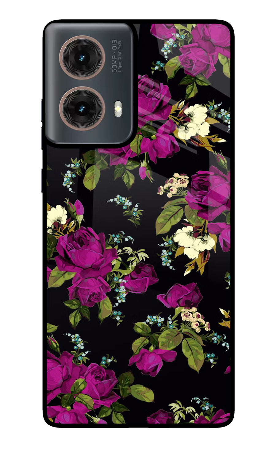 Flowers Motorola G85 Back Cover, Metal case