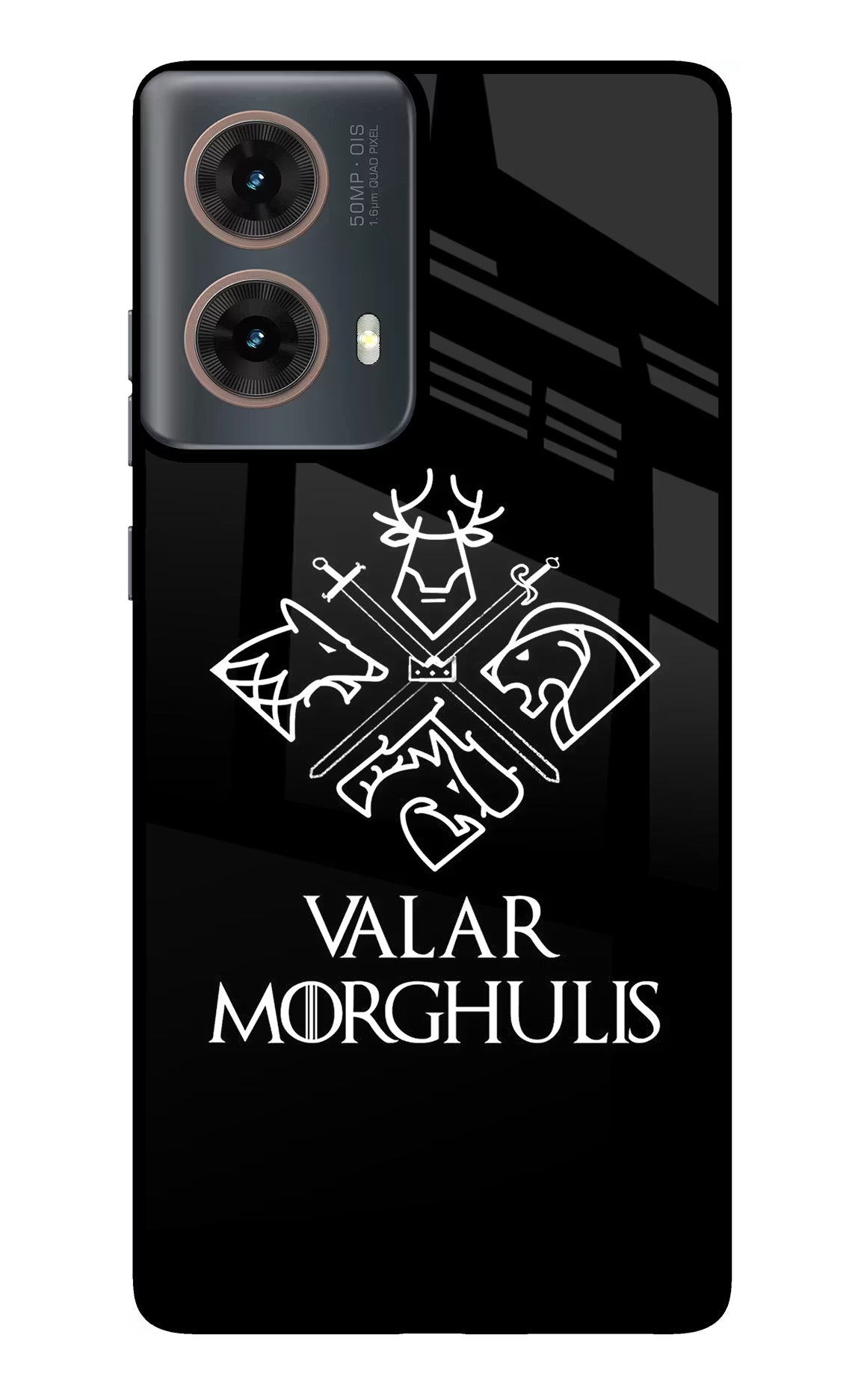 Valar Morghulis | Game Of Thrones Motorola G85 Glass Case Back Cover by Casekaro