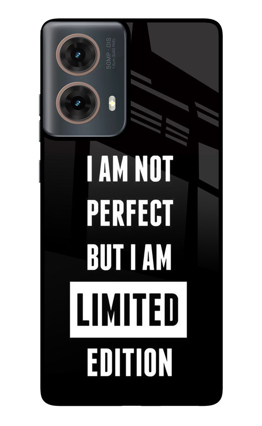 I Am Not Perfect But I Am Limited Edition Motorola G85 Glass Case