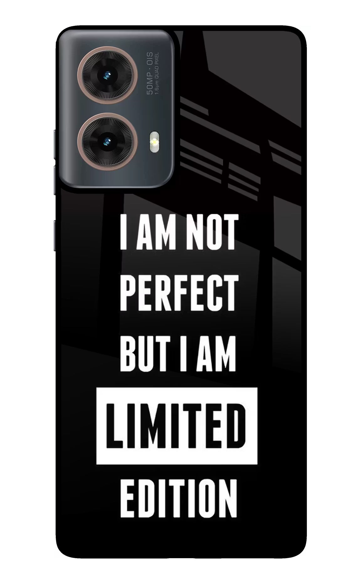 I Am Not Perfect But I Am Limited Edition Motorola G85 Glass Case