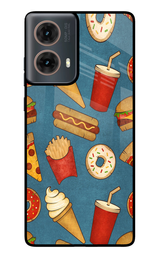 Foodie Motorola G85 Glass Case