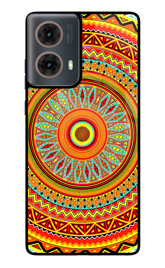 Mandala Pattern Motorola G85 Glass Case