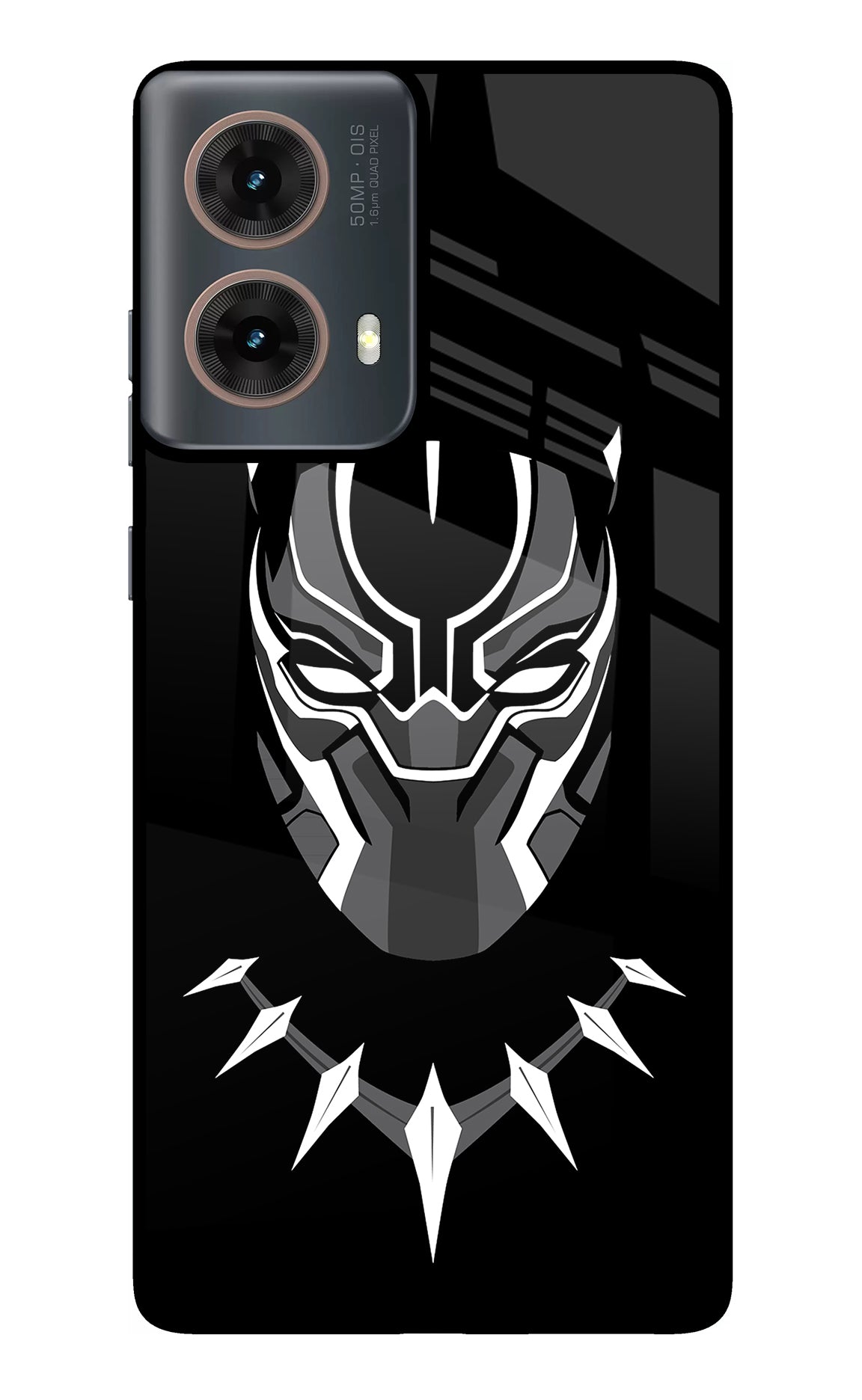 Black Panther Motorola G85 Glass Case