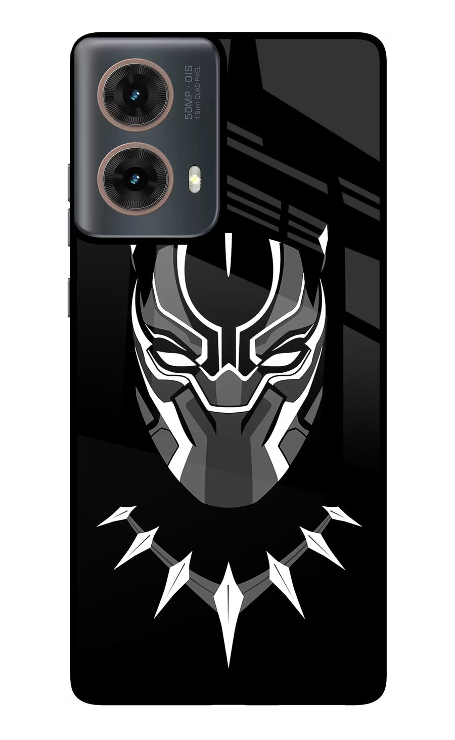 Black Panther Motorola G85 Back Cover, Metal case