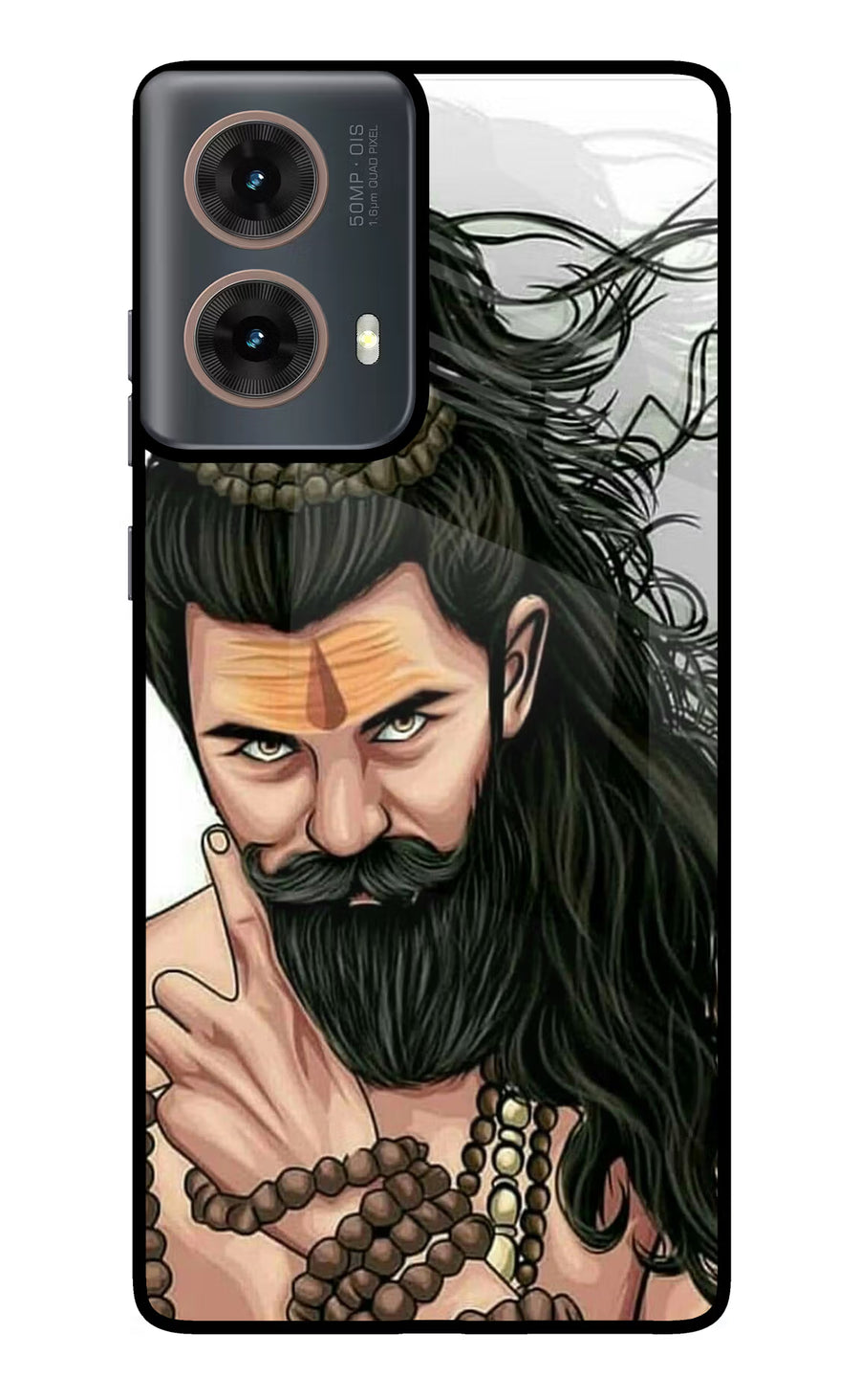 Mahadev Motorola G85 Back Cover, Metal case