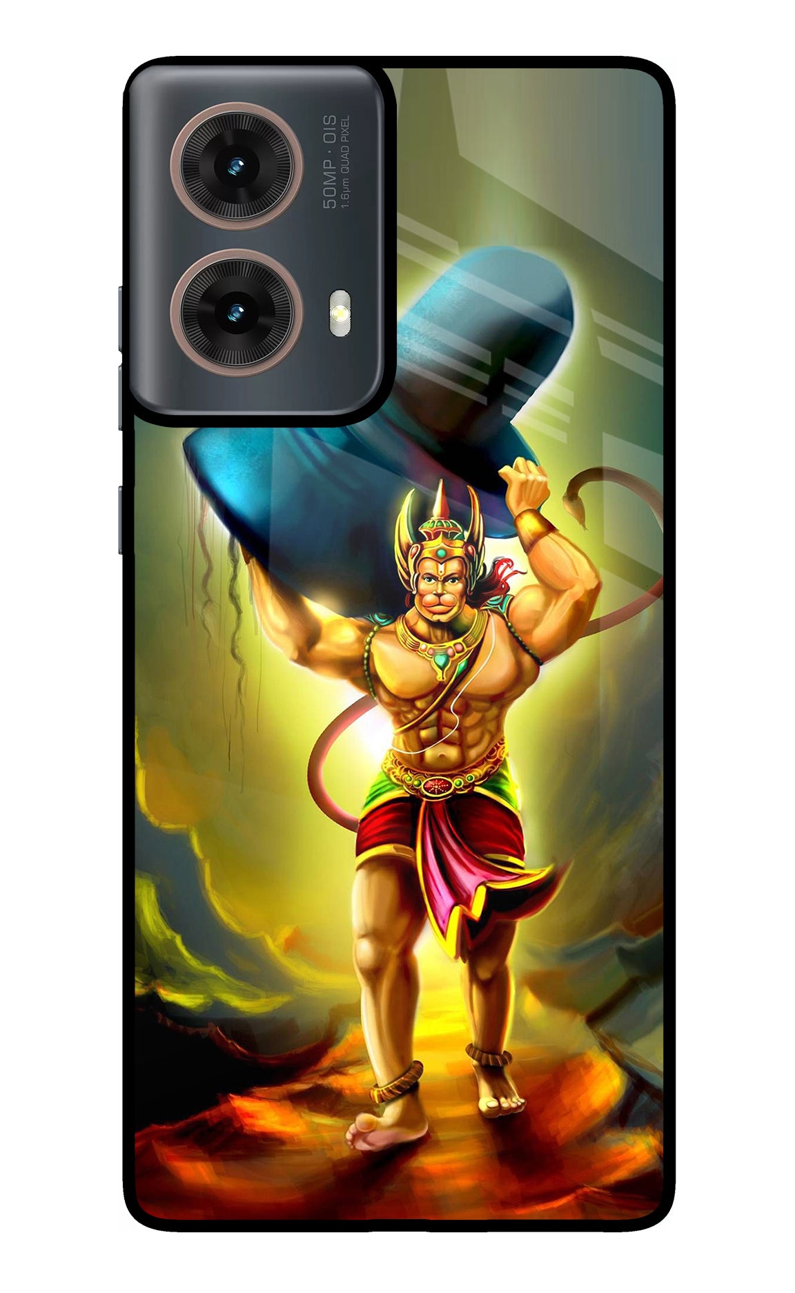 Lord Hanuman Motorola G85 Glass Case