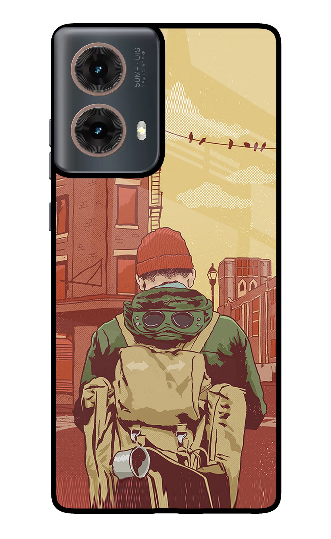 Adventurous Motorola G85 Glass Case