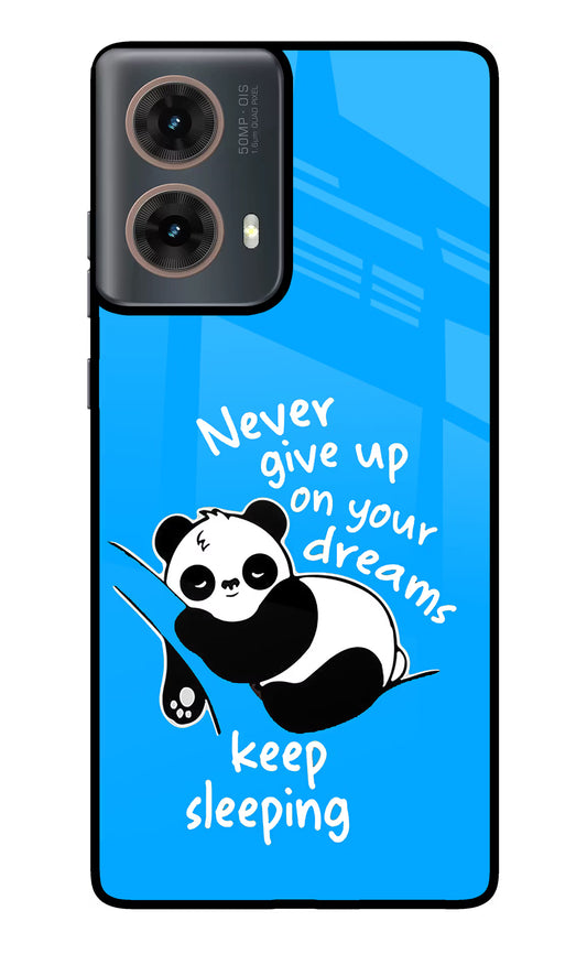 Keep Sleeping Motorola G85 Glass Case