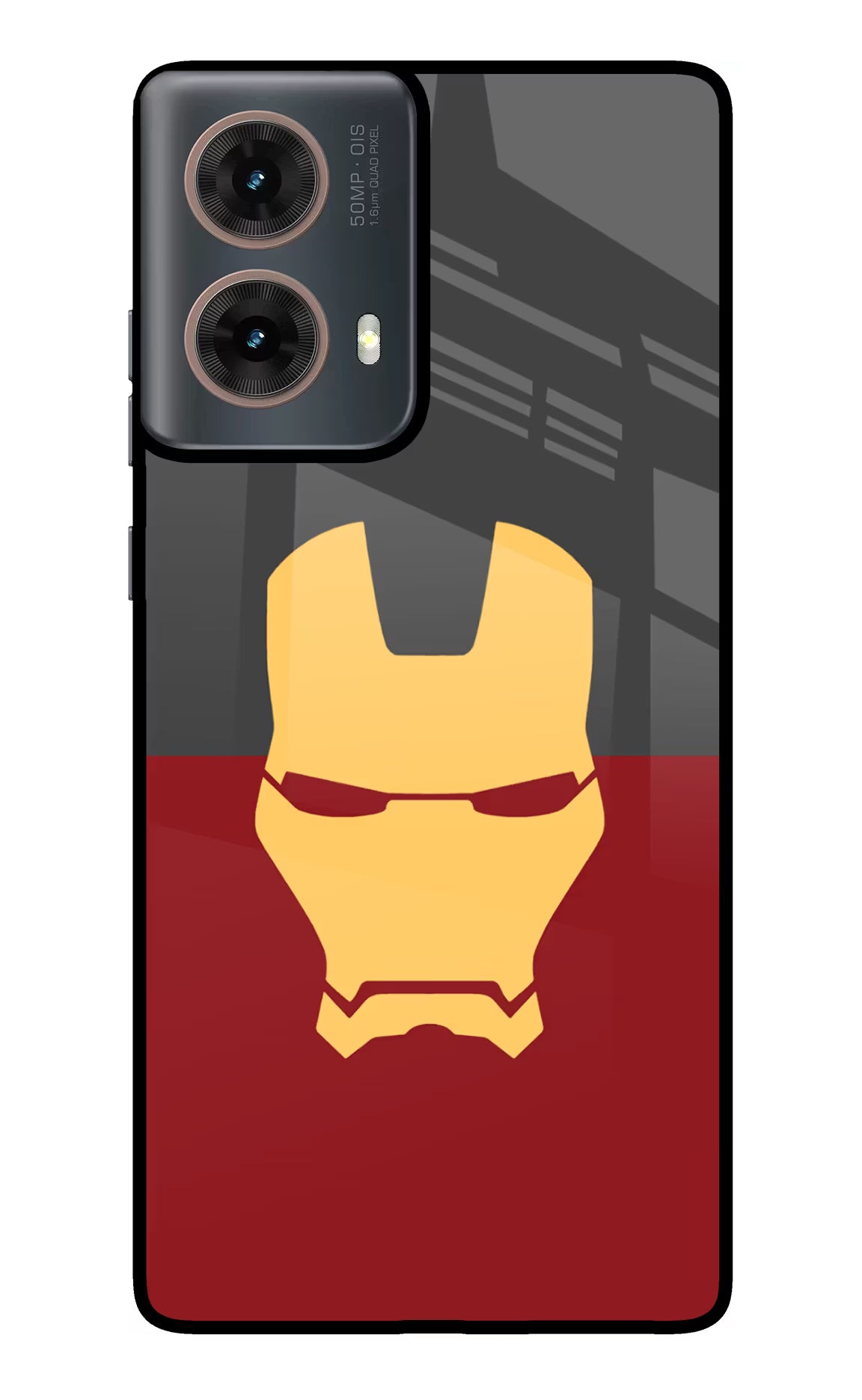 Ironman Motorola G85 Glass Case Back Cover by Casekaro