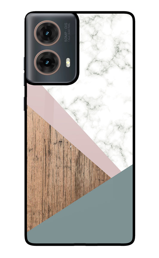 Marble wood Abstract Motorola G85 Glass Case