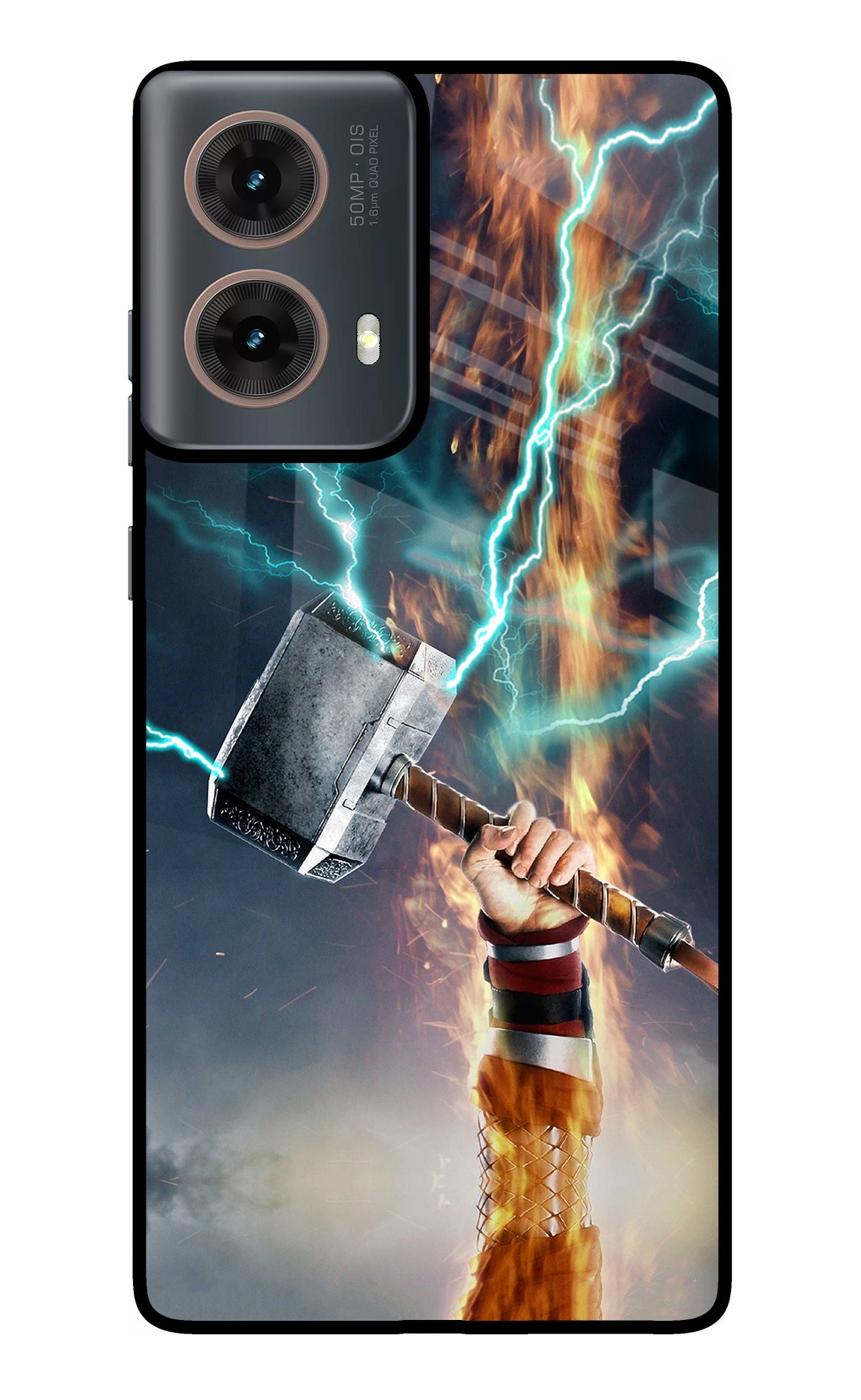 Thor Hammer Mjolnir Motorola G85 Glass Case