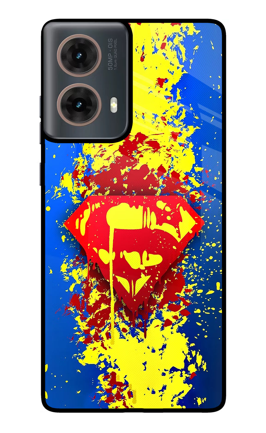 Superman logo Motorola G85 Back Cover, Metal case