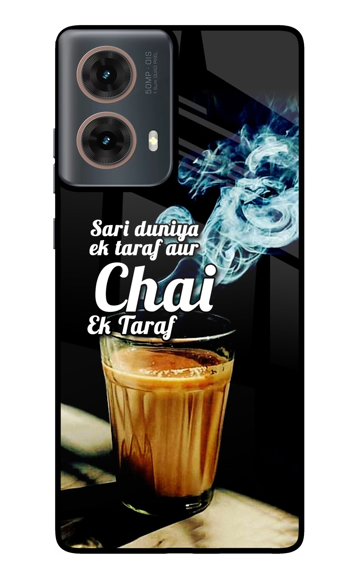 Chai Ek Taraf Quote Motorola G85 Glass Case